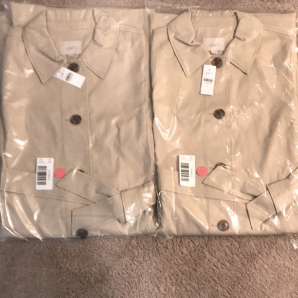 Loft Tan Midi Trench Coat New With Tags - Picture 4 of 4